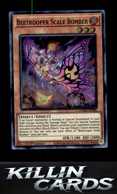 Beetrooper Scale Bomber DAMA-EN086 YuGiOh Super Rare Dawn of Majesty Card NM