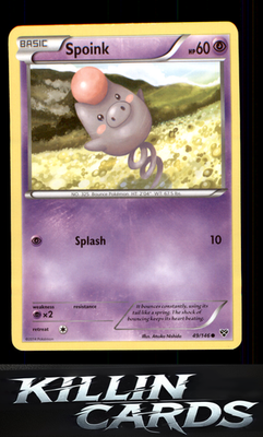 Spoink 49/146 Pokemon Common XY Base Set Card LP
