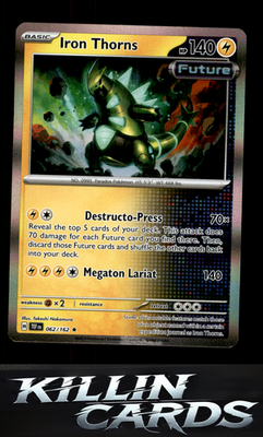 Iron Thorns 062/162 Pokemon Rare SV05: Temporal Forces Card NM