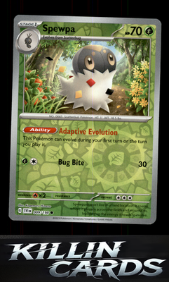 Reverse Holofoil Spewpa 009/198 Pokemon Common SV01: Scarlet & Violet Base Set C