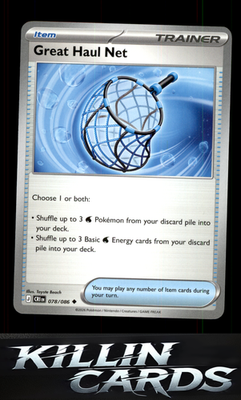 Great Haul Net 078/086 Pokemon Uncommon ME04: Chaos Rising Card NM