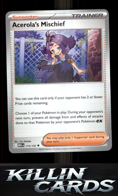 Acerola's Mischief - 113/132 113/132 Pokemon Uncommon ME01: Mega Evolution Card
