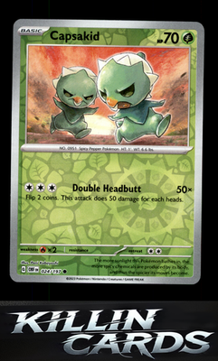 Reverse Holofoil Capsakid - 024/197 024/197 Pokemon Common SV03: Obsidian Flames