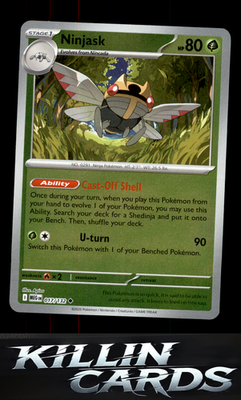 Reverse Holofoil Ninjask - 017/132 017/132 Pokemon Uncommon ME01: Mega Evolution