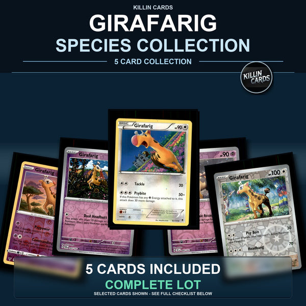 Pokemon TCG Girafarig Species Collection 5 Different Cards