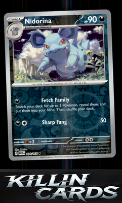 Reverse Holofoil Nidorina 030/165 Pokemon Uncommon SV: Scarlet & Violet 151 Card