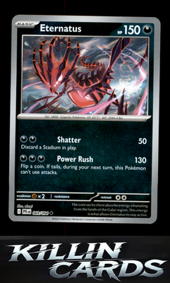Reverse Holofoil Eternatus 069/094 Pokemon Uncommon ME02: Phantasmal Flames Card