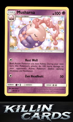 Musharna 89/236 Pokemon Uncommon SM - Unified Minds Card NM