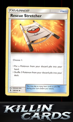 Rescue Stretcher 130/145 Pokemon Uncommon SM - Guardians Rising Card NM