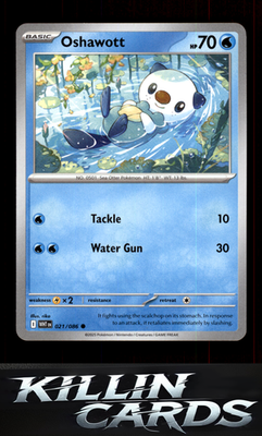 Oshawott 021/086 Pokemon Common SV: White Flare Card NM