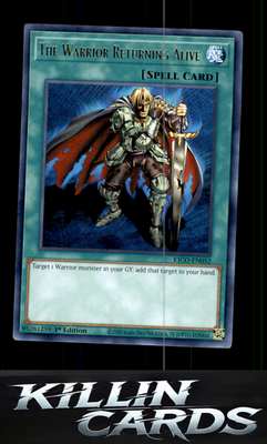 1st Edition The Warrior Returning Alive KICO-EN052 YuGiOh Rare King's Court Card