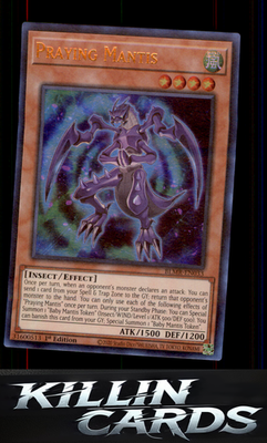 1st Edition Praying Mantis BLMR-EN033 YuGiOh Ultra Rare Battles of Legend: Monst