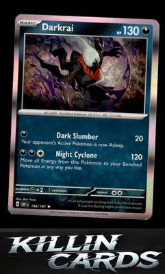 Darkrai 136/197 Pokemon Rare SV03: Obsidian Flames Card NM