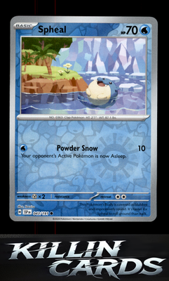 Reverse Holofoil Spheal - 043/191 043/191 Pokemon Common SV08: Surging Sparks Ca