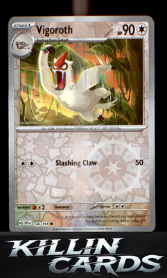 Reverse Holofoil Vigoroth 146/191 Pokemon Common SV08: Surging Sparks Card NM