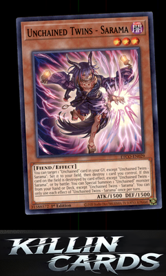 1st Edition Unchained Twins - Sarama ETCO-EN029 YuGiOh Common Eternity Code Card