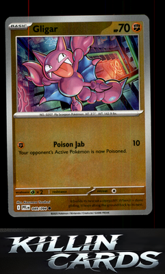 Reverse Holofoil Gligar 049/094 Pokemon Common ME02: Phantasmal Flames Card NM