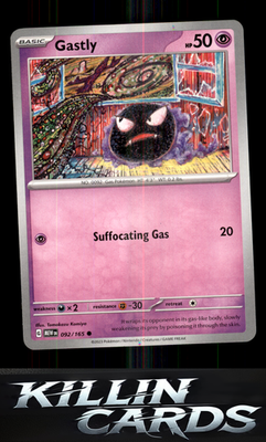 Gastly 092/165 Pokemon Common SV: Scarlet & Violet 151 Card NM