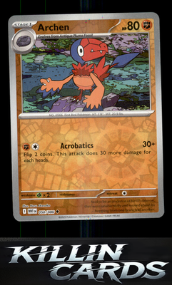 Reverse Holofoil Archen 050/086 Pokemon Uncommon SV: White Flare Card NM