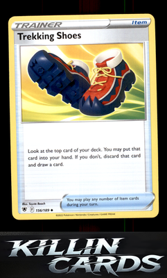 Trekking Shoes 156/189 Pokemon Uncommon SWSH10: Astral Radiance Card NM