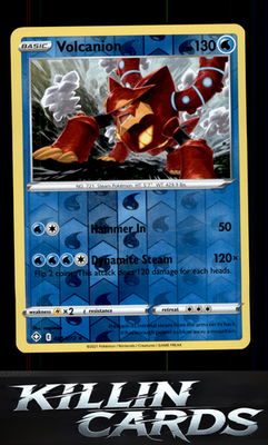 Reverse Holofoil Volcanion 025/072 Pokemon Rare Shining Fates Card NM
