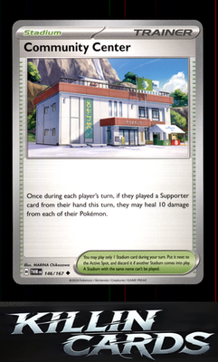 Community Center 146/167 Pokemon Uncommon SV06: Twilight Masquerade Card NM