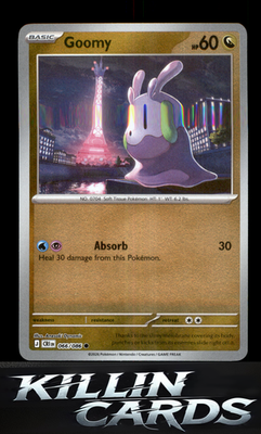 Reverse Holofoil Goomy 066/086 Pokemon Common ME04: Chaos Rising Card NM