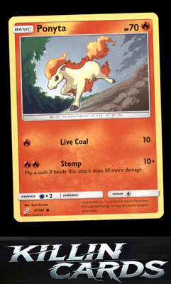 Ponyta 17/181 Pokemon Common SM - Team Up Card NM