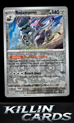 Reverse Holofoil Revavroom 142/198 Pokemon Rare SV01: Scarlet & Violet Base Set