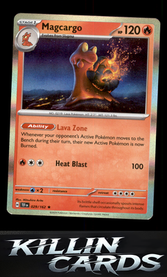Magcargo 029/162 Pokemon Rare SV05: Temporal Forces Card NM