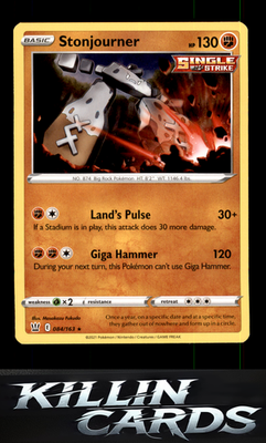 Stonjourner 084/163 Pokemon Rare SWSH05: Battle Styles Card NM