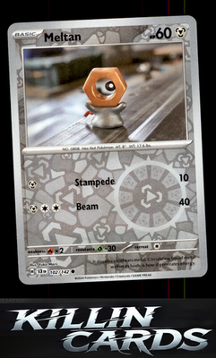 Reverse Holofoil Meltan - 102/142 102/142 Pokemon Common SV07: Stellar Crown Car