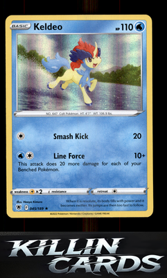 Keldeo 045/189 Pokemon Holo Rare SWSH10: Astral Radiance Card NM