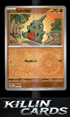 Reverse Holofoil Larvitar 047/131 Pokemon Common SV: Prismatic Evolutions Card N