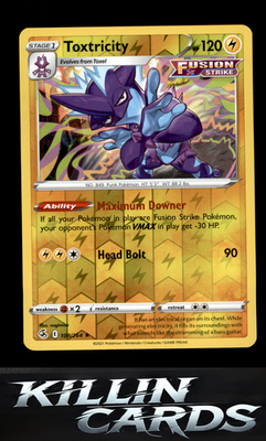 Reverse Holofoil Toxtricity (108) 108/264 Pokemon Holo Rare SWSH08: Fusion Strik