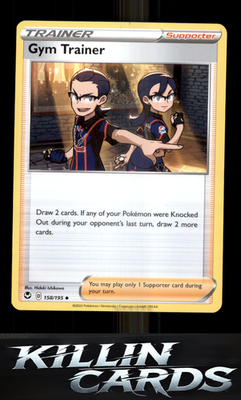 Gym Trainer 158/195 Pokemon Uncommon SWSH12: Silver Tempest Card NM