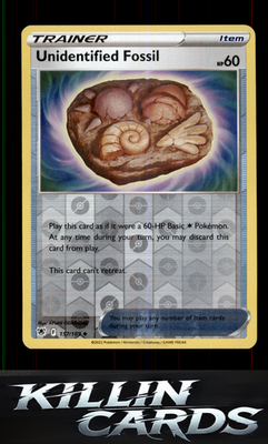 Reverse Holofoil Unidentified Fossil 157/189 Pokemon Uncommon SWSH10: Astral Rad