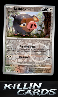 Reverse Holofoil Lechonk - 154/198 154/198 Pokemon Common SV01: Scarlet & Violet