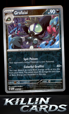 Reverse Holofoil Grafaiai 146/193 Pokemon Uncommon SV02: Paldea Evolved Card NM