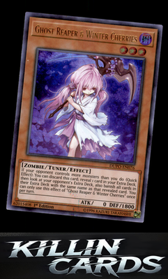 1st Edition Ghost Reaper & Winter Cherries DUPO-EN076 YuGiOh Ultra Rare Duel Pow