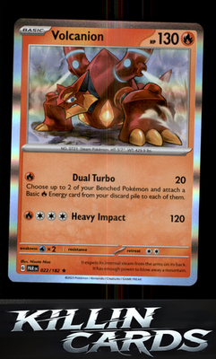 Volcanion 022/182 Pokemon Rare SV04: Paradox Rift Card NM