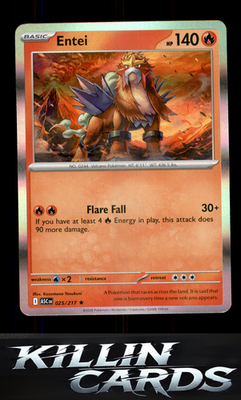 Entei 025/217 Pokemon Rare ME: Ascended Heroes Card NM