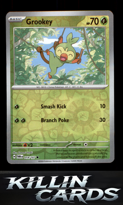 Reverse Holofoil Grookey 014/167 Pokemon Common SV06: Twilight Masquerade Card N