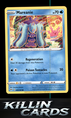 Mareanie 051/189 Pokemon Common SWSH03: Darkness Ablaze Card LP