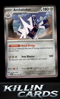Archaludon 070/131 Pokemon Rare SV: Prismatic Evolutions Card NM