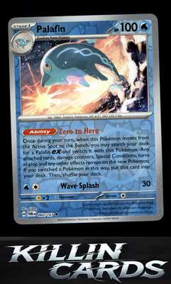Reverse Holofoil Palafin 060/167 Pokemon Uncommon SV06: Twilight Masquerade Card