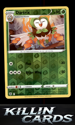 Reverse Holofoil Dartrix 020/189 Pokemon Uncommon SWSH10: Astral Radiance Card N