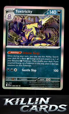 Toxtricity 068/094 Pokemon Rare ME02: Phantasmal Flames Card NM