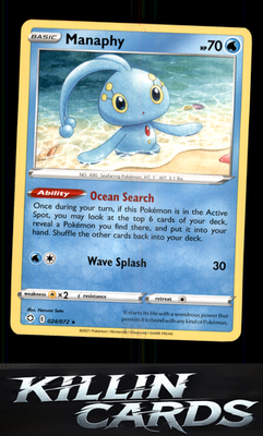 Manaphy 024/072 Pokemon Rare Shining Fates Card LP