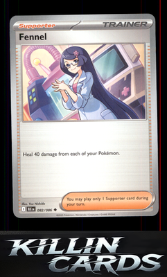 Fennel 082/086 Pokemon Uncommon SV: Black Bolt Card NM
